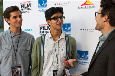 Kultakala directors Chrisitian Flashman and Moss Perricone are interviewed by red carpet correspondent Jacob Soboroff. 